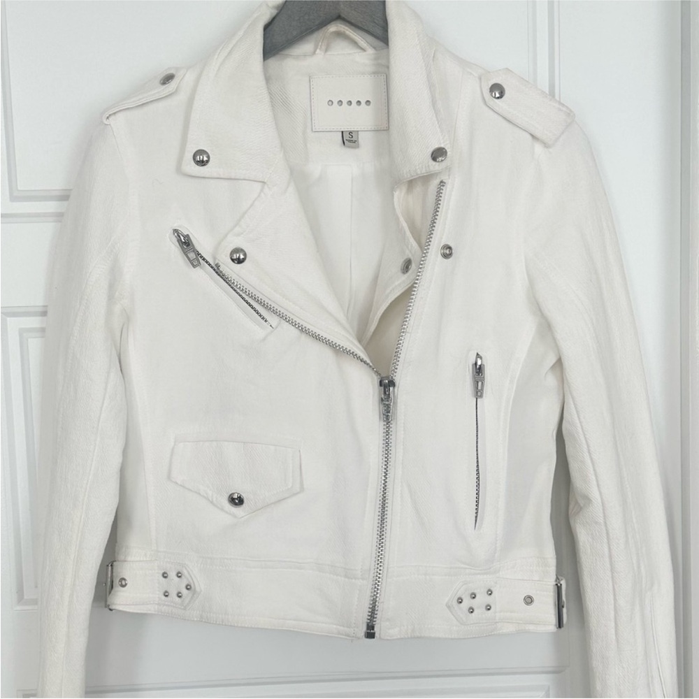 NWOT BlankNYC White Small Moto Jacket - Picture 2 of 4